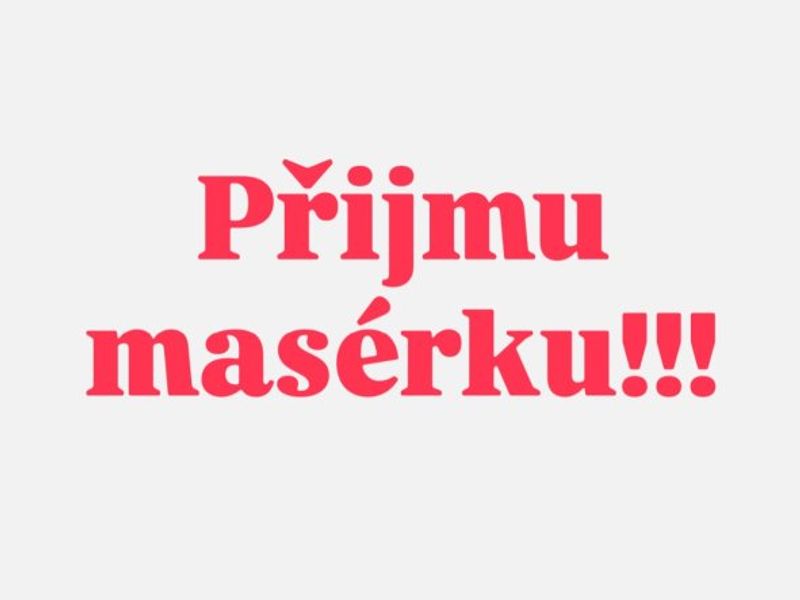 Přijmu masérku