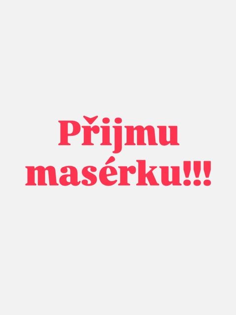 Přijmu masérku — Brno